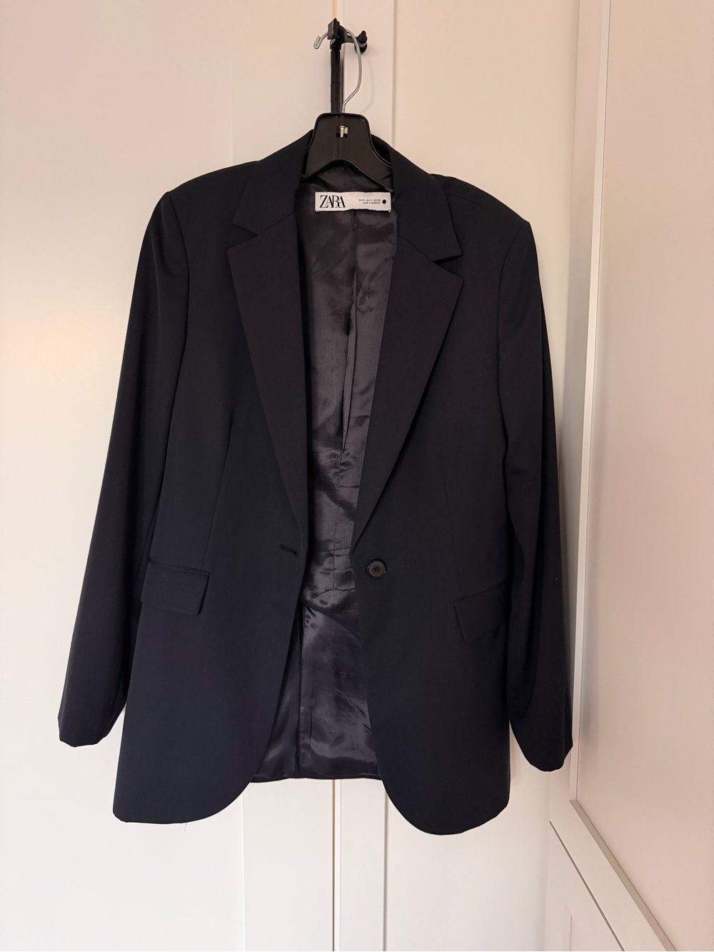 Zara womens Black Single-Button Blazer
